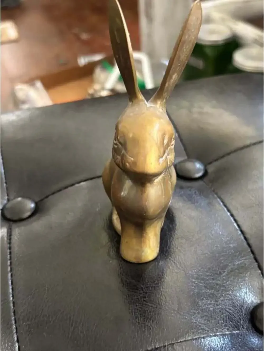 Vintage Brass Rabbit Figurine